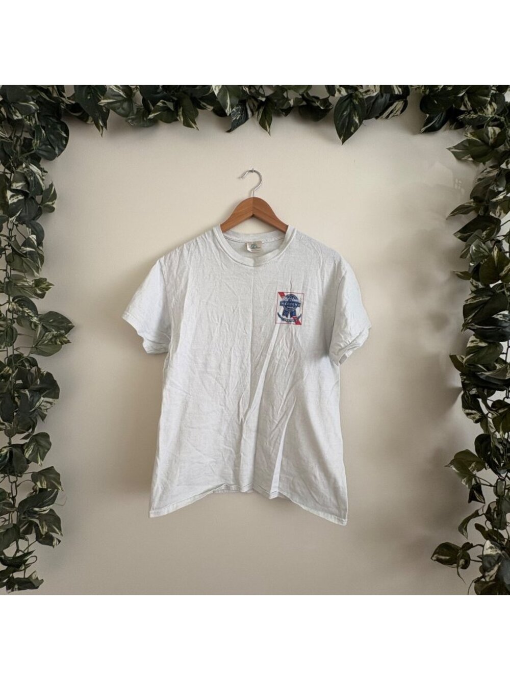 Coastal Classics Pabst Mount Hood Graphic Short Sleeve Shirt White Size